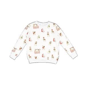 NEW SAL & PIMENTA boy's letters to santa sweatshirt in white